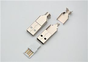USB 2.0 Type-A Male (USB 2.0 AM) three-piece set
